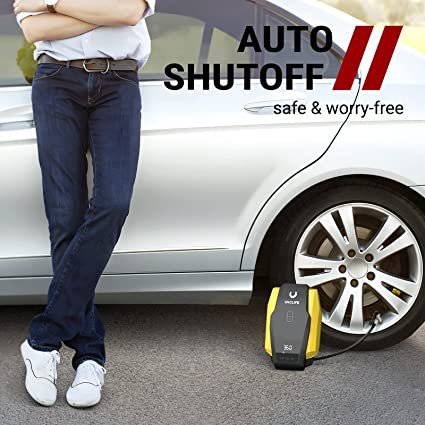 Portable Digital Car Tire Inflator - 12V, 120W Electric Air Compressor Pump Tool for Bike, Sedan, SUV & MPV - Image 2