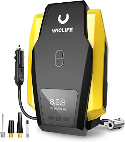 Portable Digital Car Tire Inflator - 12V, 120W Electric Air Compressor Pump Tool for Bike, Sedan, SUV & MPV - Image 3