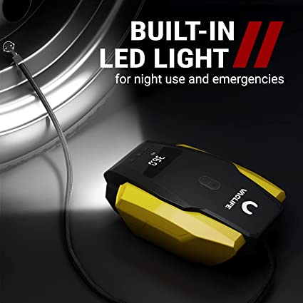 Portable Digital Car Tire Inflator - 12V, 120W Electric Air Compressor Pump Tool for Bike, Sedan, SUV & MPV - Image 4