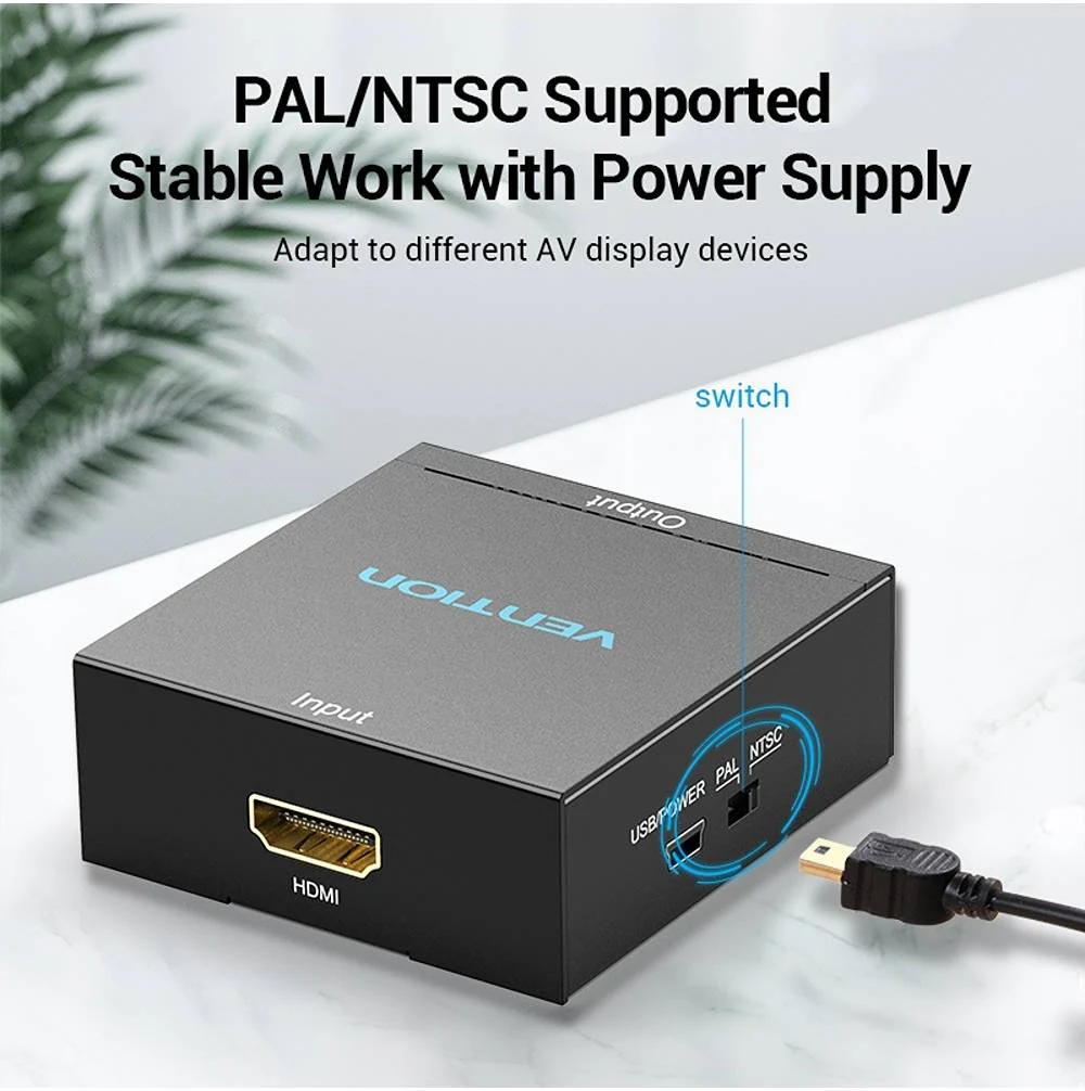 Vention AEEB0 HDMI to RCA Converter - 1080P HD, Widely Compatible, Audio and Video Transmit Synchronically, Metal Type - Image 6