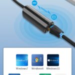 Vention CFABB USB-C 0.15M To 100M Ethernet Adapter - One USB 3.1 Type-C Male Connector, One RJ45 Female Gigabit Ethernet Connector - Image 4