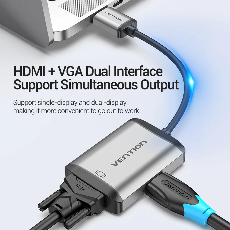 Vention HDMI TO HDMI+VGA Converter (VEN-AFVHB) - Image 3