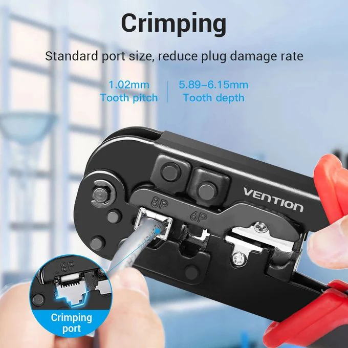 Vention KEDB0 Multi-Fuction LAN Cable Crimping Tool - Ratchetless Type - Image 3
