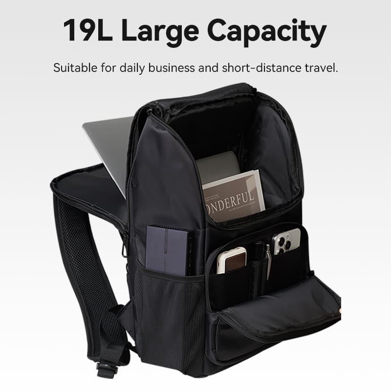 Vention KROB0 Water-Repellent Laptop Backpack - Laptop Bag with Laptop Compartment, Interior Zipper Pocket, Back Anti-Theft Zipper Pocket, Two Side Pockets (48 cm x 30 cm x 14 cm) - Image 5