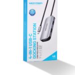 Vention TOAHB USB C (4 in 1) To HDMI/VGA/USB3.0/ Docking Station - High-speed transmission of 5Gbps - Image 3