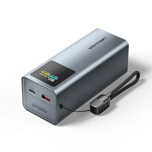 Vention VEN-FKCHO 20000mAh 100W Phone & Laptop Power Bank – High Capacity Fast Charging Portable Power Solution for Smartphones, Laptops, Tablets, and Travel Use