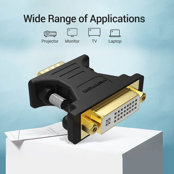 Vention VEN-DV380VG VGA Female to DVI Male Adapter – High-Speed Video Conversion for PC, Monitor & Projector - Image 5