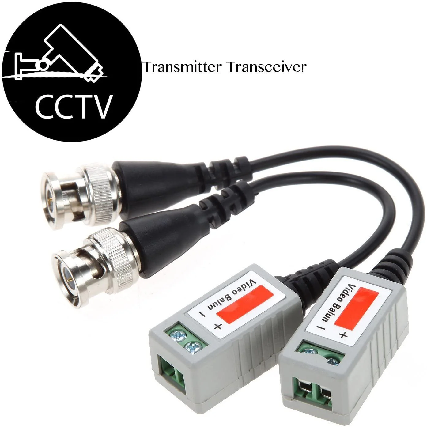 Video Balun Transceiver, Ankey 2 Pack Video Balun Network Transceiver with Video Audio Power Connectors (3216562199) - Image 4