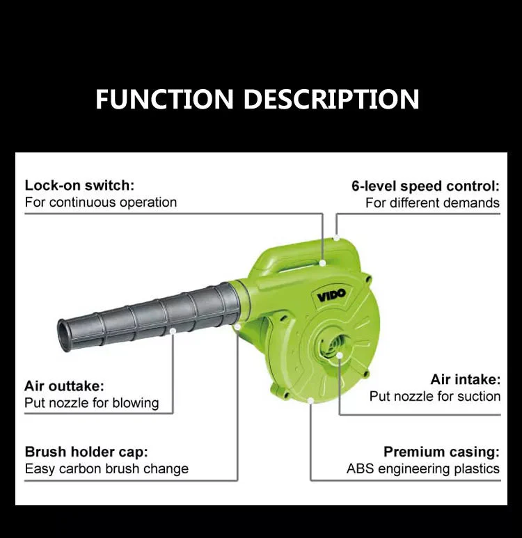 VIDO WD050210450 Aspirator Blower 450W - For Blowing Dust, For dust suction - Image 4