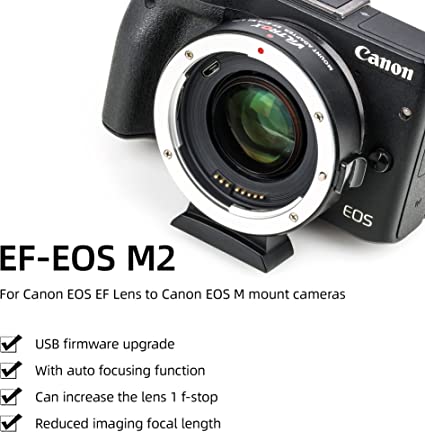 VILTROX EF-EOS M2 Speed Booster - 0.71x Canon EF Lens to EF-M Mount Speedbooster for Canon m50 ii m6 ii m200 m50 m6 m5 - Image 5