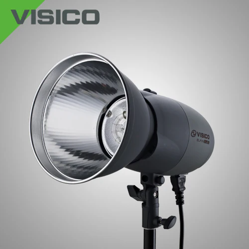 Visico Studio Flash VL 200 PLUS Softbox kit - liquid crystal output display, equipped with flash power control knob - Image 2