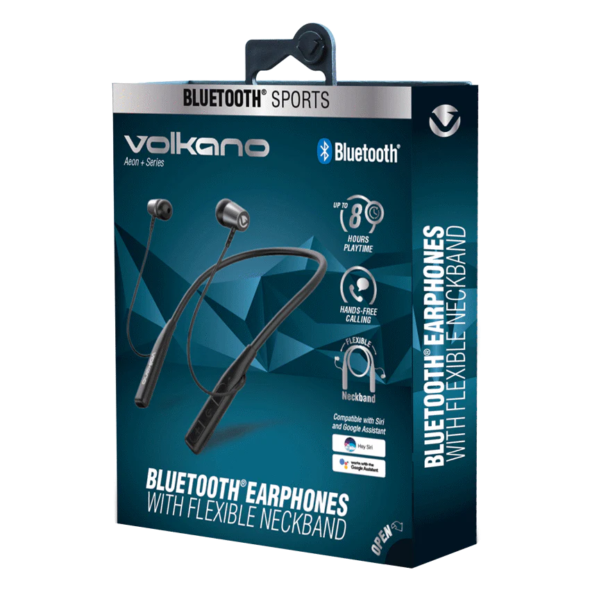 Volkano VK-1010-RD Aeon+Series Bluetooth Earphones with Neckband - Image 2