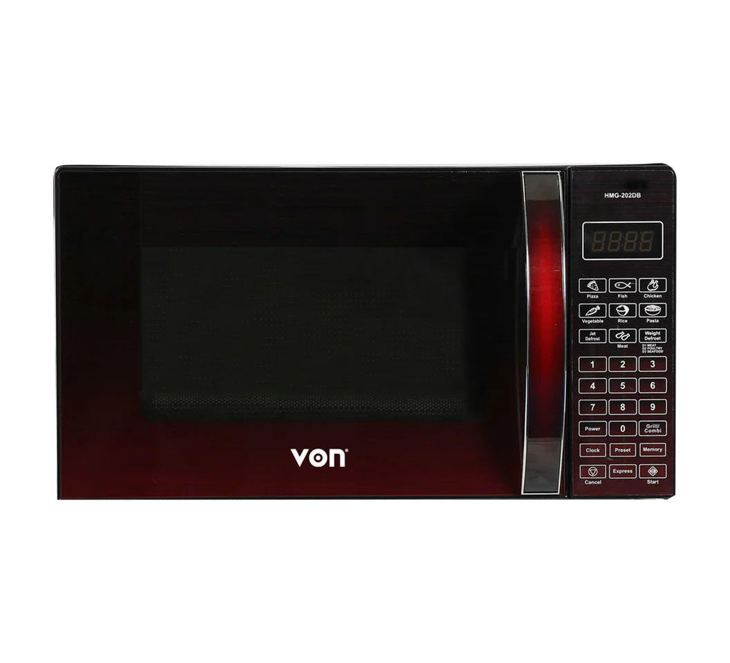 VON VAMS-20DGB 20L Digital Solo Microwave – 700W, a compact and efficient microwave designed for quick heating, defrosting, and everyday cooking convenience.