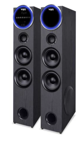 VON VAS3002BEK 2.0 Channel Active Speaker – 300W RMS Powerful Home Audio System - Image 2