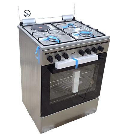 Von VCF563141NFG 3 Gas + 1 Electric Cooker – Versatile Ceramic Top Stove for Kitchens - Image 2