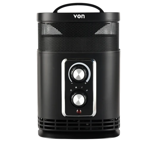 Von VHF152MLK 1500W Fan Heater – Fast Heating Portable Electric Room Heater
