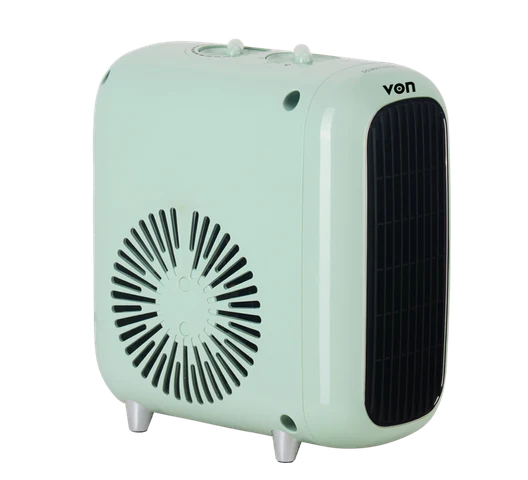 VON VHC153MNAW 1500W Ceramic Heater – Fast Heating Portable Room Heater for Home & Office