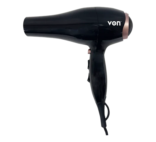 Von VSHD22MRK 2200W Professional Hair Dryer – Powerful Fast Drying, Heat & Speed Control
