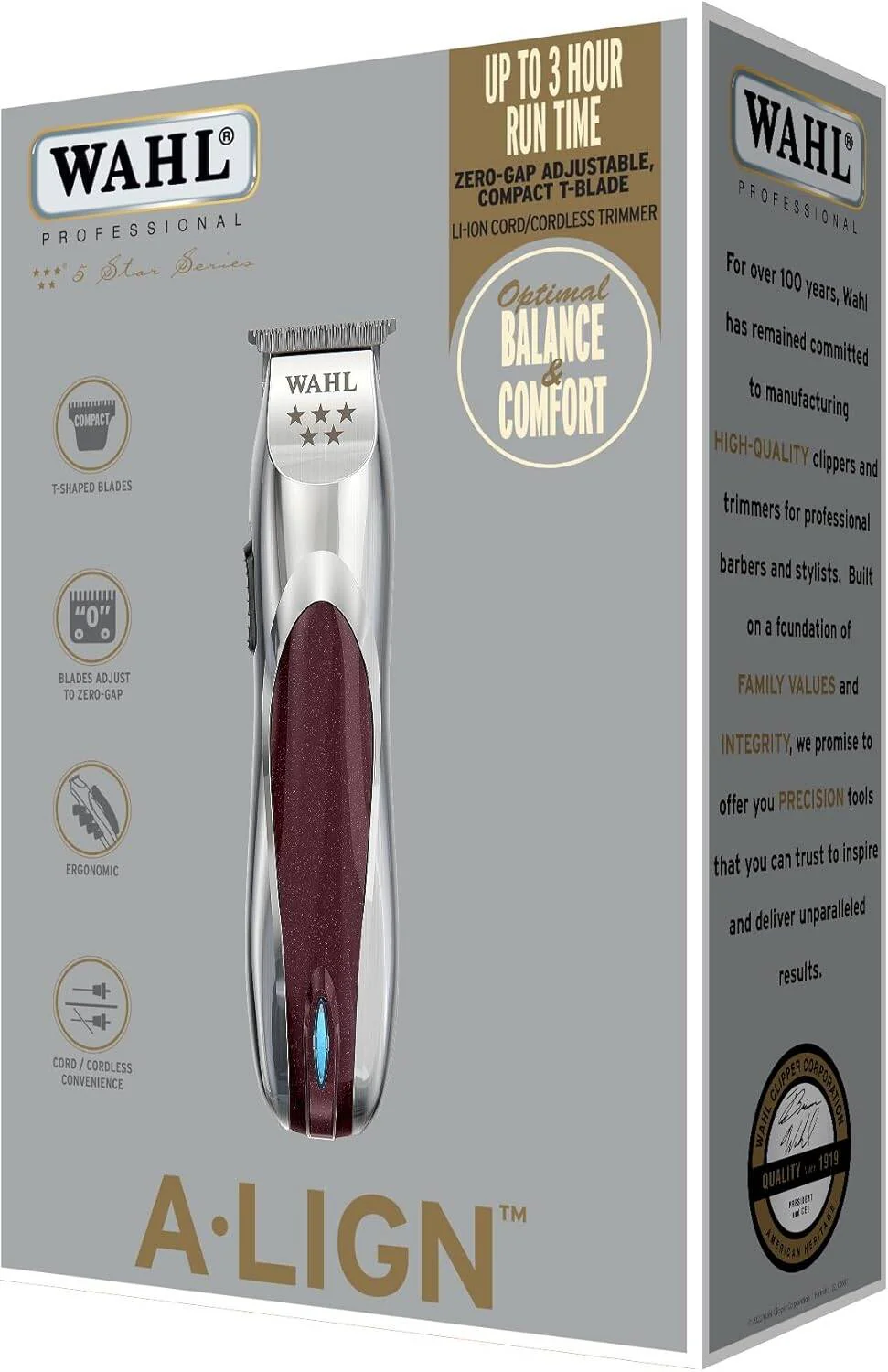 Wahl 08172 Professional 5 Star A.LIGN Cordless Hair Trimmer – Precision Hair Cutting for Barbers & Stylists - Image 7