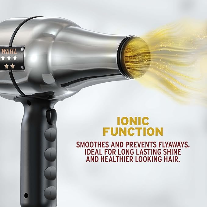 Wahl 4317-0470 Pro 5-Star Series Ionic Barber Hair Dryer – Professional Salon-Grade Fast-Drying Tool - Image 4