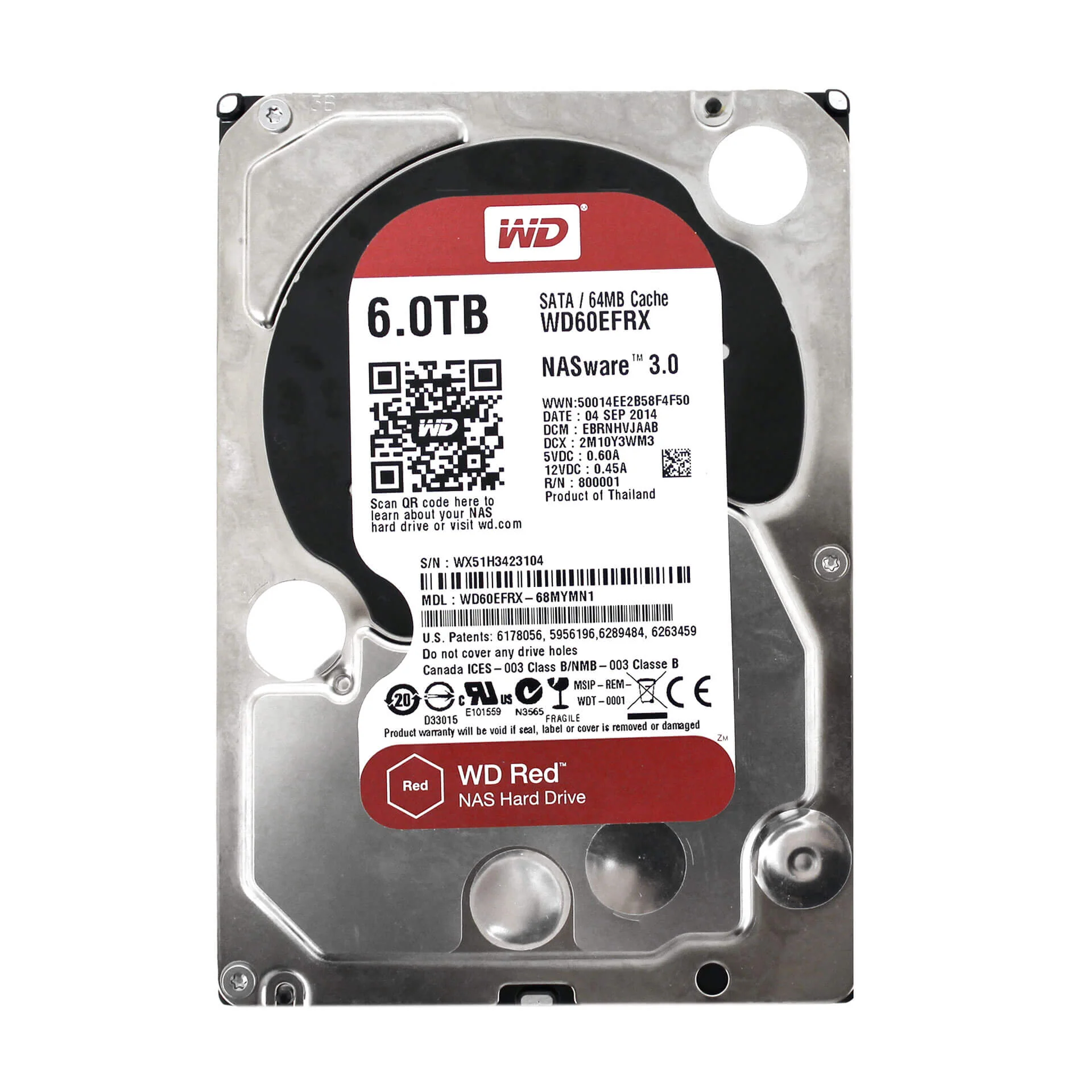 WD Red NAS Hard Drive (WD60EFAX) - 6TB - Image 2