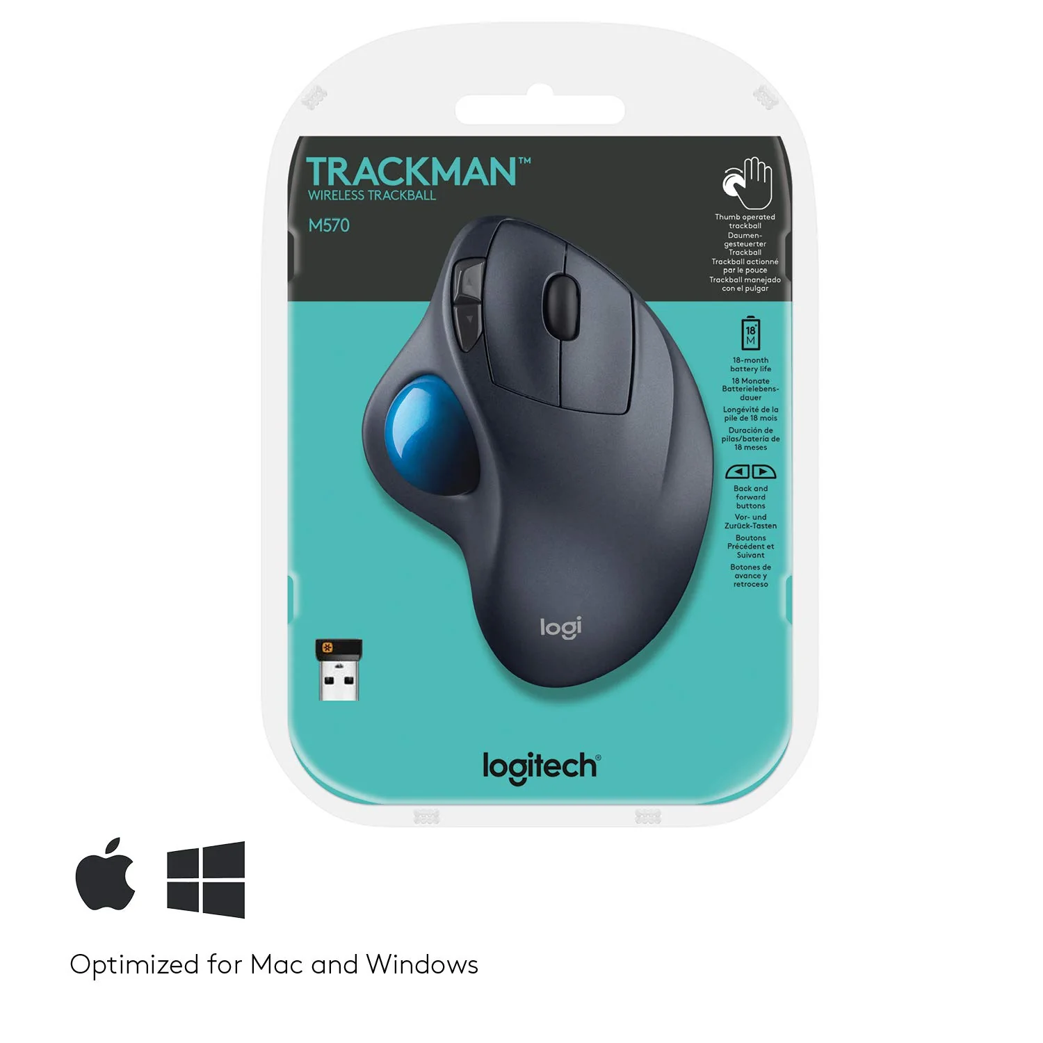 Logitech Wireless Trackball M570 - Image 2