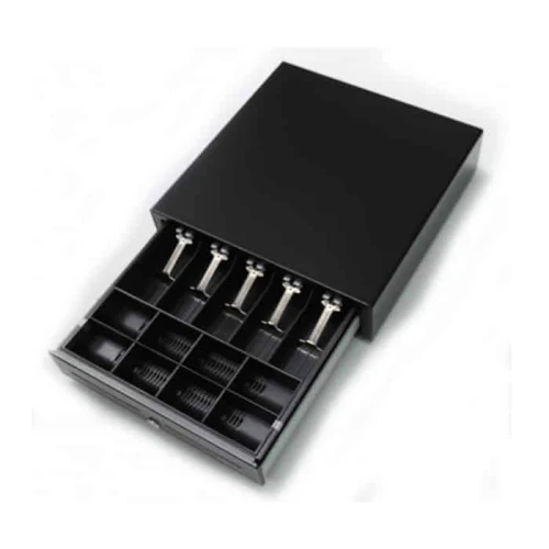 X-POS BC-410 Cash Drawer 5 Notes 8 Coins RJ11/RJ12 24V Solenoid – Heavy Duty Industrial Grade POS Cash Drawer for Retail, Supermarket, Hospitality, and Commercial Transaction Applications