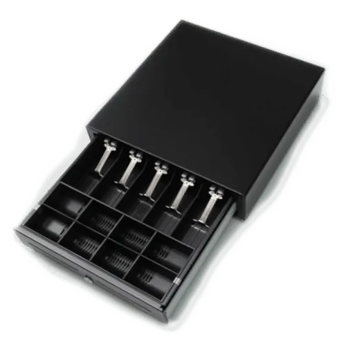 X-POS BC-410 Cash Drawer 5 Notes 8 Coins RJ11/RJ12 24V Solenoid – Heavy Duty Industrial Grade POS Cash Drawer for Retail, Supermarket, Hospitality, and Commercial Transaction Applications - Image 3