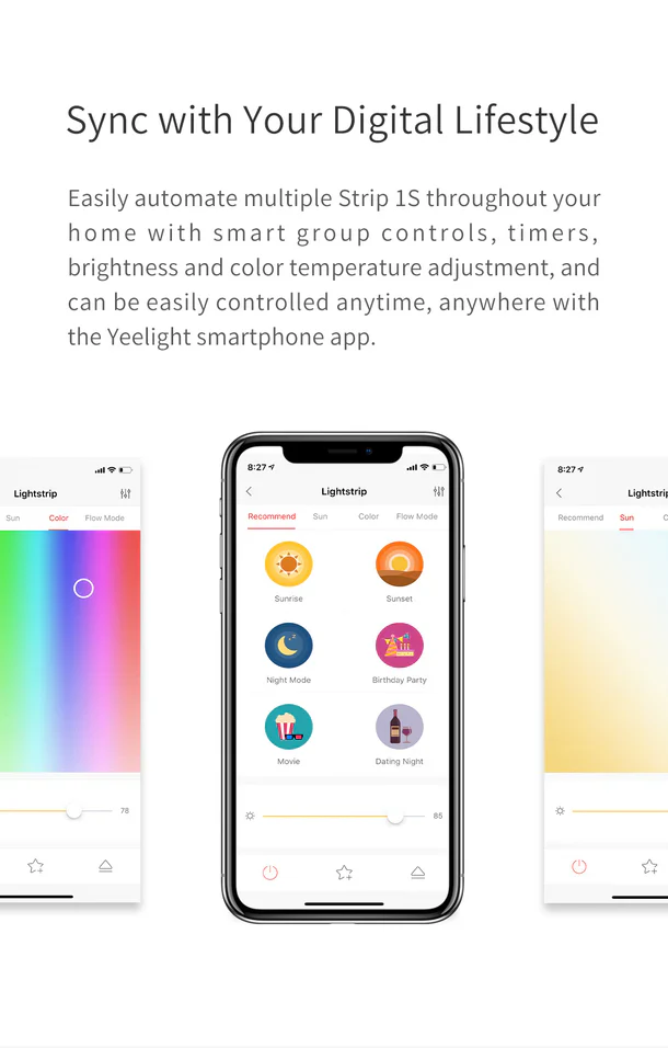 Xiaomi 21703 2 Metres Yeelight LED Lightstrip 1S – Adds vibrant, customizable lighting to enhance mood and décor in any space - Image 2
