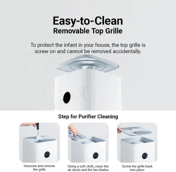 Xiaomi AC-M15-SC 4 Pro Smart Air Purifier – Improves indoor air quality by effectively removing dust, allergens, and pollutants for a healthier living space - Image 2