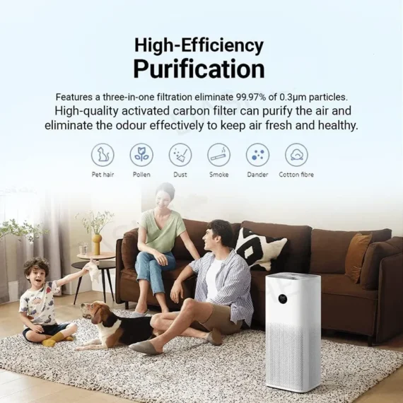 Xiaomi AC-M15-SC 4 Pro Smart Air Purifier – Improves indoor air quality by effectively removing dust, allergens, and pollutants for a healthier living space - Image 4