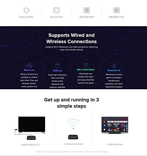 Xiaomi Mi Box S (MDZ-22-AB), Smart TV Box, Intelligent 4K Ultra HD Media Player, work with Projector, TVs & Mobile Phones, powered by Android 8.1 - Image 10