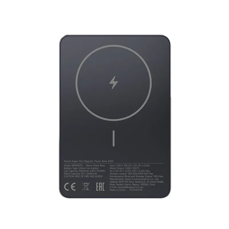 Xiaomi 71819 5000mAh Super Slim Magnetic Power Bank – Compact and reliable power solution for fast, convenient charging on the go