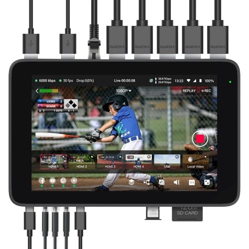 YoloLiv YoloBox Ultra Portable multi-camera encoder – Portable live streaming encoder for managing multiple cameras and delivering smooth, high-quality broadcasts
