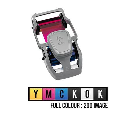 Zebra ZC300 Card Printer Ribbon Cartridge - 800300-360EM - Full Colour YMCKOK - 200 Prints - Image 2