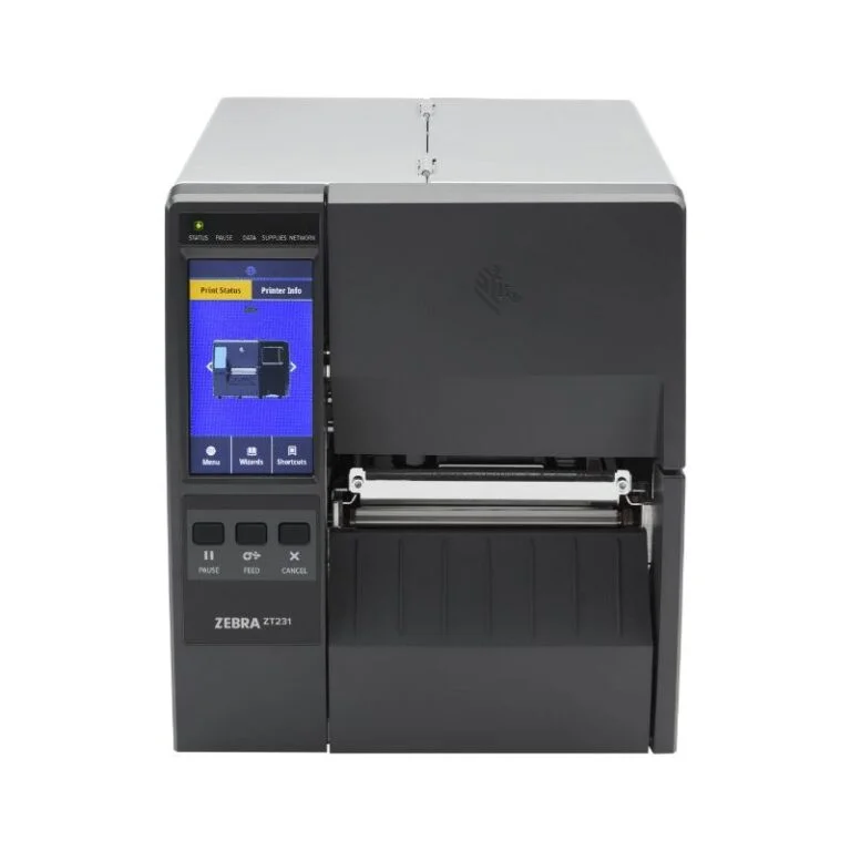 Zebra ZT231 Thermal Transfer Label Printer ZT23142-T0E000FZ- Industrial-grade label printer for durable, high-quality barcode and asset labeling in warehouse and retail environments