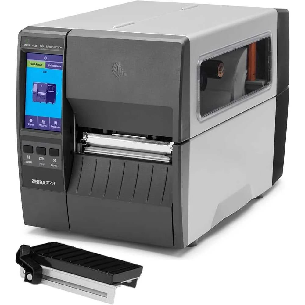 Zebra ZT231 Thermal Transfer Label Printer ZT23142-T0E000FZ- Industrial-grade label printer for durable, high-quality barcode and asset labeling in warehouse and retail environments - Image 2