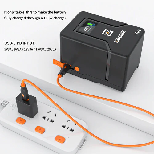 ZGCINE ZG-V160 V Mount Battery – Provides reliable portable power for cameras, lighting, and professional video production equipment - Image 2